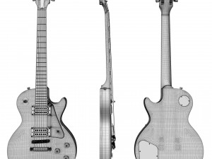 Gibson les paul standard - heritage cherry sunburst 3Dモデル