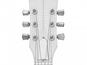 Gibson les paul standard - heritage cherry sunburst 3Dモデル