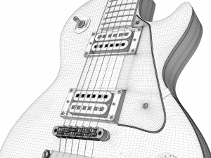 Gibson les paul standard - heritage cherry sunburst 3Dモデル