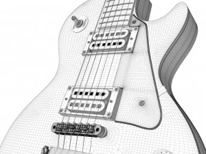Gibson les paul standard - heritage cherry sunburst 3D Model