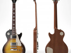 ギブソン レスポール スタンダード 50s - タバコバースト 3Dモデル