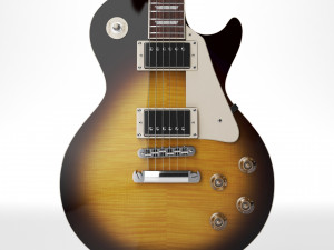 Gibson les paul standard 50s - tobacco burst 3D Модель