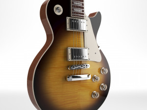 Gibson les paul standard 50s - tobacco burst 3D Модель