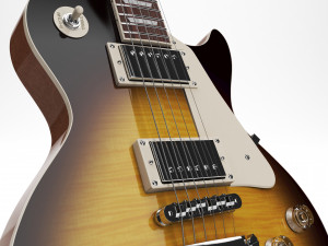 Gibson les paul standard 50s - tobacco burst 3D Модель