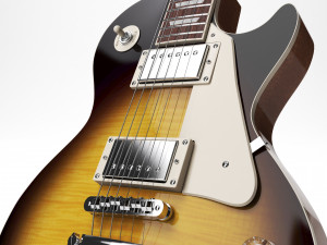 Gibson les paul standard 50s - tobacco burst 3D Модель
