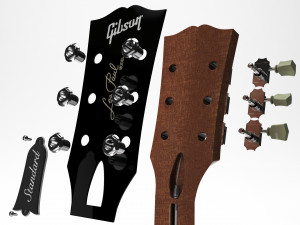Gibson les paul standard 50s - tobacco burst 3D Модель
