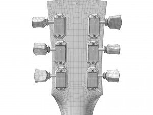 Gibson les paul standard 50s - tobacco burst 3D Модель