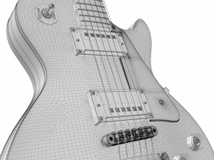 Gibson les paul standard 50s - tobacco burst 3D Модель