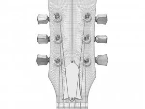 Gibson es 335 raspberry tea burst 3D Model