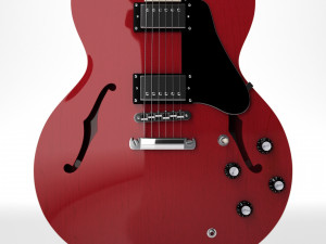 Gibson es 335 wine red 3D मॉडल