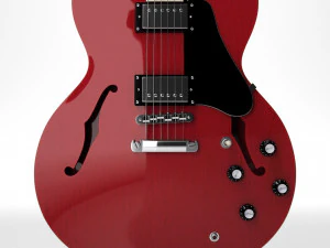 Gibson es 335 wine red 3D Model