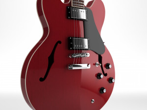 Gibson es 335 wine red 3D मॉडल