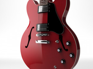 Gibson es 335 wine red 3D मॉडल