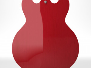 Gibson es 335 wine red 3D मॉडल