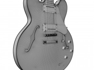 Gibson es 335 wine red 3D मॉडल