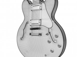 Gibson es 335 wine red 3D मॉडल