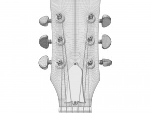 Gibson es 335 wine red 3D मॉडल