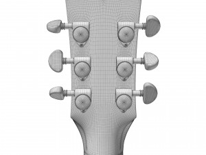 Gibson es 335 wine red 3D मॉडल