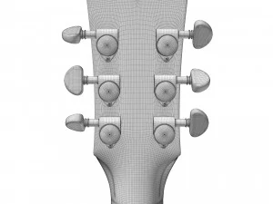 Gibson es 335 wine red 3D Model