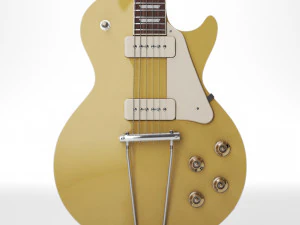 Золотий топ Gibson les Paul 1953 3D Модель