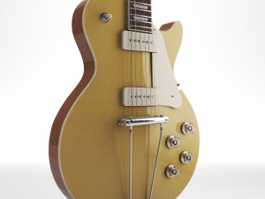 Gibson les paul gold top 1953 3D Model