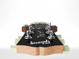 Золотий топ Gibson les Paul 1953 3D Модель
