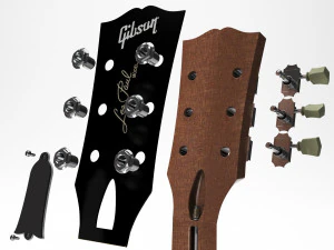 Золотий топ Gibson les Paul 1953 3D Модель