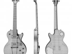 Золотий топ Gibson les Paul 1953 3D Модель