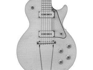 Золотий топ Gibson les Paul 1953 3D Модель