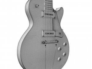Gibson les paul gold top 1953 3D Model