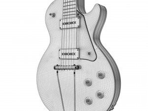 Gibson les paul gold top 1953 3D Model