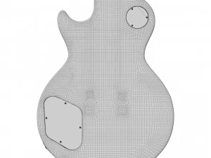 Золотий топ Gibson les Paul 1953 3D Модель
