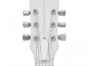 Золотий топ Gibson les Paul 1953 3D Модель