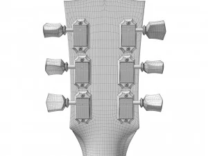 Золотий топ Gibson les Paul 1953 3D Модель