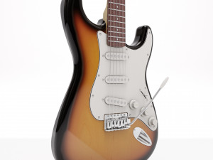 Fender Stratocaster tobacco sunburst 3D-Modell