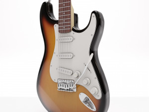 Fender Stratocaster tobacco sunburst 3D-Modell