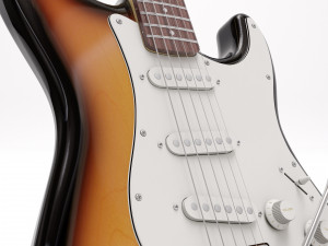 Fender Stratocaster tobacco sunburst 3D-Modell