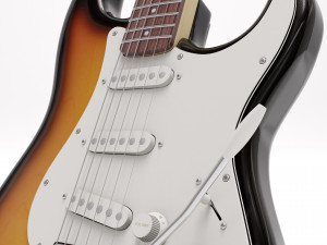 Fender Stratocaster tobacco sunburst 3D-Modell