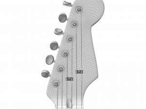 Fender Stratocaster tobacco sunburst 3D-Modell