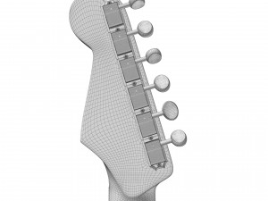 Fender Stratocaster tobacco sunburst 3D-Modell