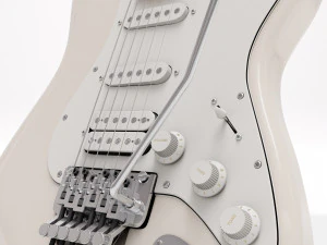 Fender Stratocaster Richie Sambora sygnowany Model 3D