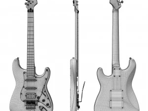 Fender Stratocaster Richie Sambora sygnowany Model 3D