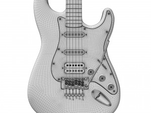Fender Stratocaster Richie Sambora Signature 3D Model