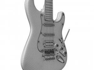 Fender Stratocaster Richie Sambora sygnowany Model 3D