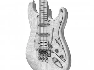 Fender Stratocaster Richie Sambora sygnowany Model 3D