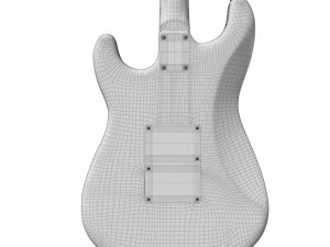 Fender Stratocaster Richie Sambora sygnowany Model 3D