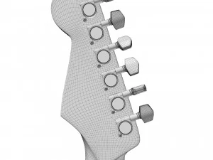 Fender Stratocaster Richie Sambora sygnowany Model 3D