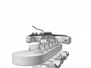 Fender Stratocaster Richie Sambora sygnowany Model 3D