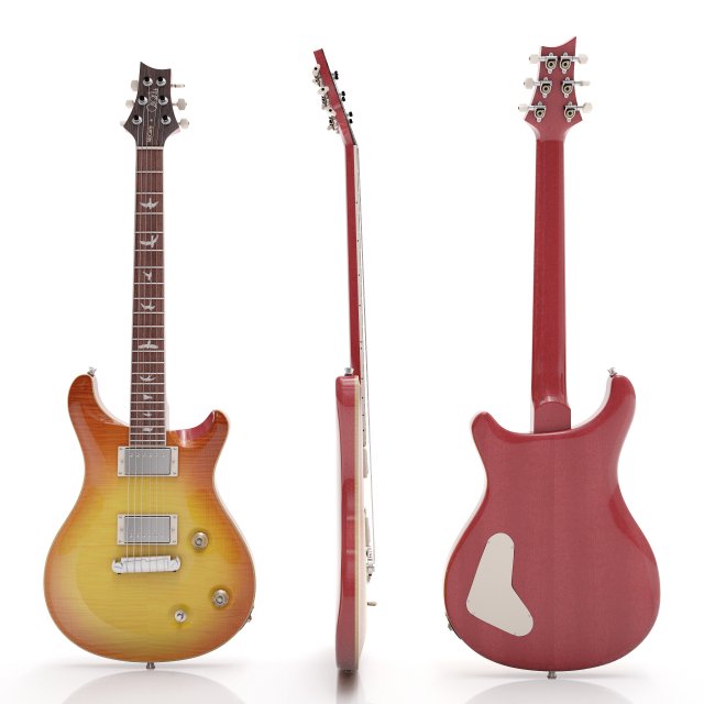 Paul Reed Smith PRS McCarty 3Dモデル .c4d .max .obj .3ds .fbx .stl .blend 