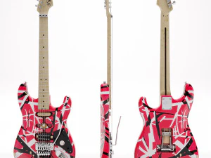 프랑켄슈타인 에디 반 헤일런 기타 3D 모델